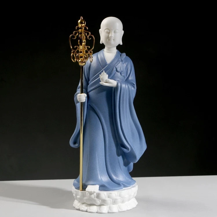 

Ceramic Diwang Bodhisattva Buddha Home Living Room Decoration Chinese Style Porch Offering Creative Home Zen Decoration