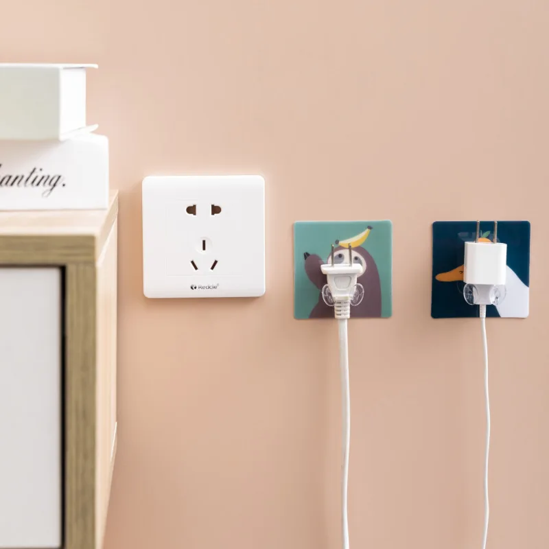 Настенный крючок для хранения с животными из мультфильмов клейкая вешалка