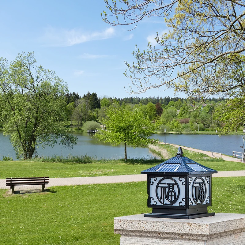 Уличная лампа столб на солнечной батарее D300 водонепроницаемый садовый