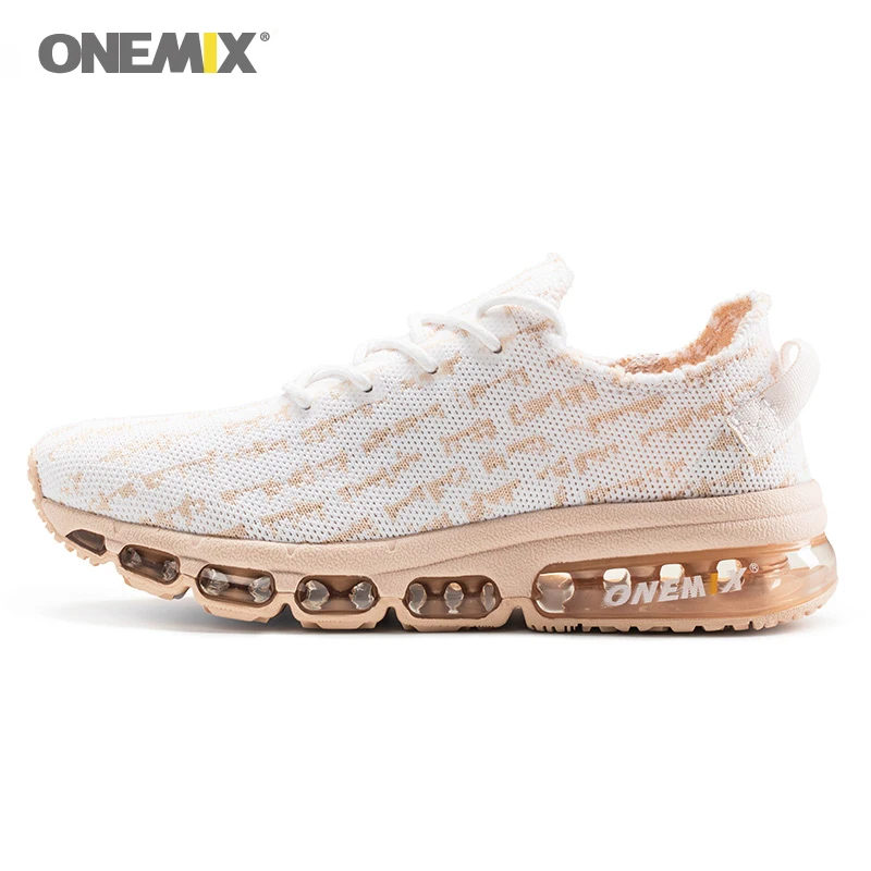 Женские кроссовки с воздушной подушкой ONEMIX легкие из дышащей ткани вязаной