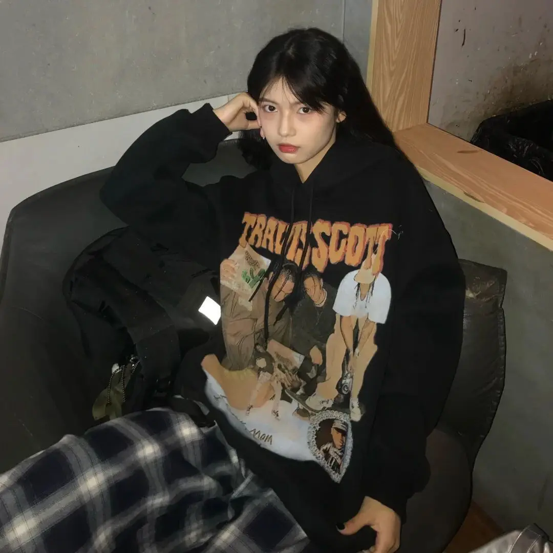 Толстовка унисекс в стиле хип-хоп с капюшоном | Мужская одежда