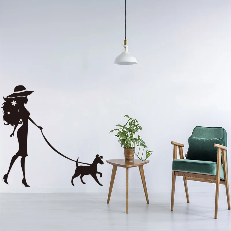 Виниловые резные настенные Стикеры съемные наклейки для женщин домашних