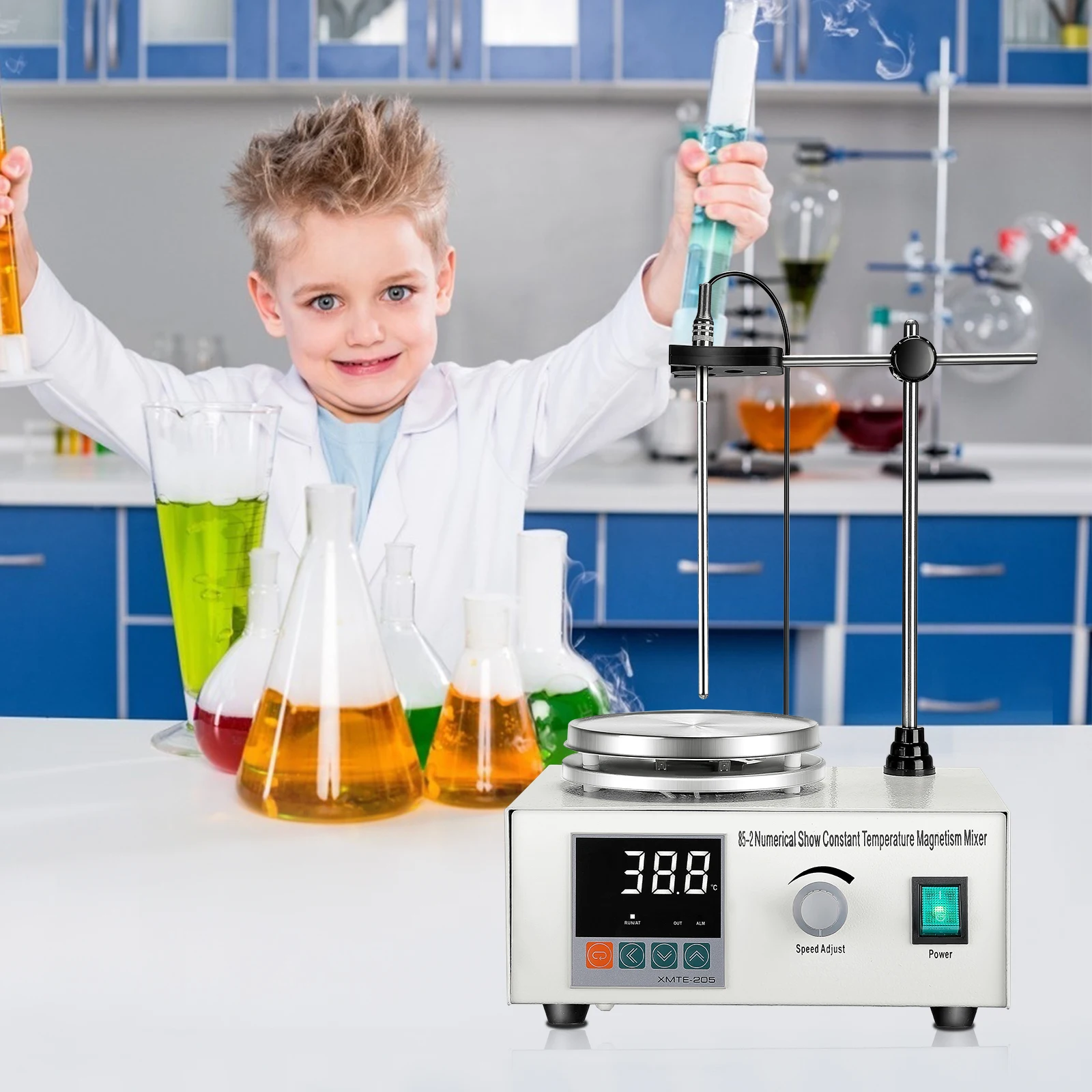 85-2 Миксер с нагревательной пластиной магнитная мешалка цифровой дисплей