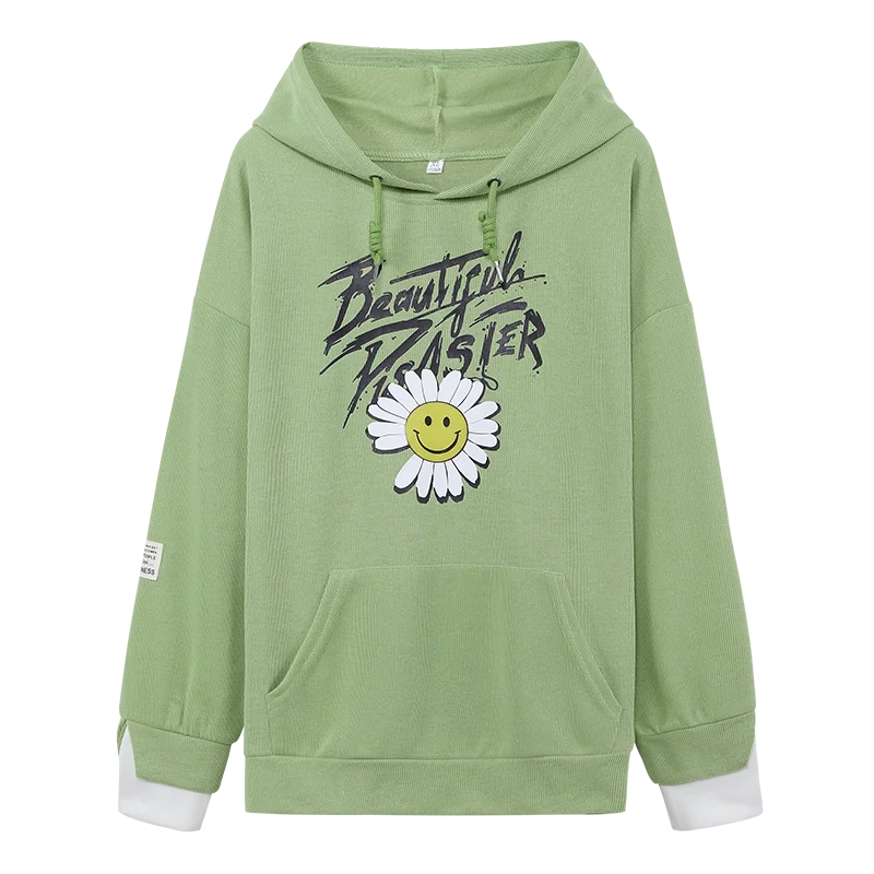 

Hoodie Women 2021 Spring Plus Size Women'S Clothing Korean Women'S Sweatshirt Harajuku Lazy Style Long-Sleeved Top Pullover