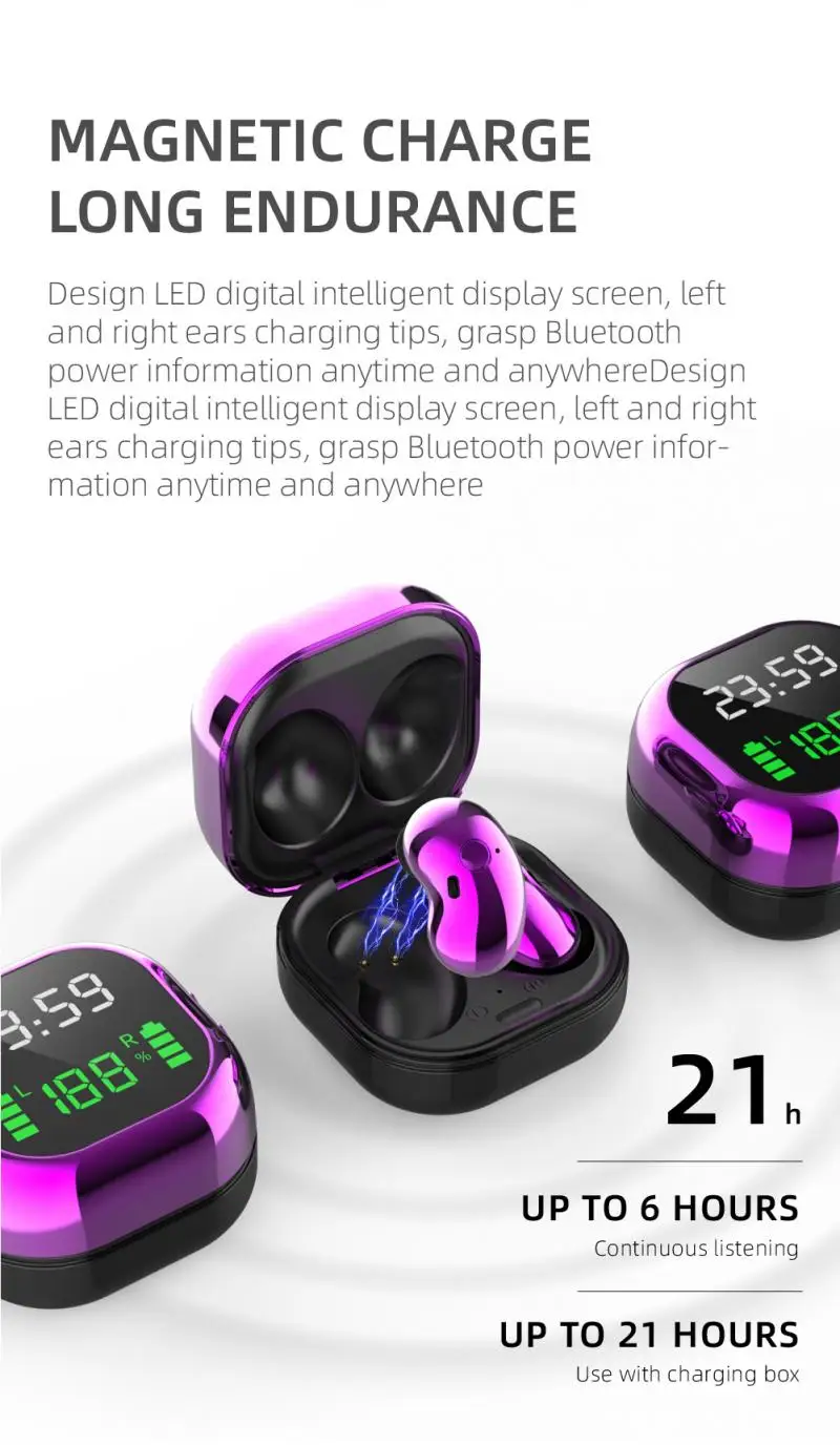 Wireless Earphone for Samsung S6 Plus True Stereo 8D V5.1 Bluetooth With Microphone Handsfree Earbud pk R175 Buds R180 | Электроника