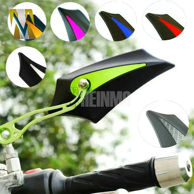 6 видов цветов складные зеркала заднего вида для мотоцикла с винтом 8 мм 10 Suzuki Kawasaki