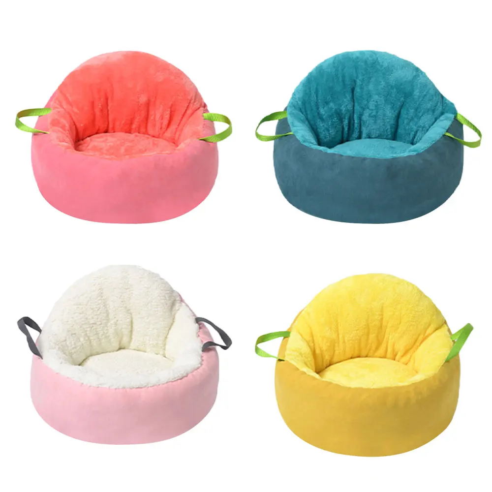 

Winter Small Dog Cats House Nest Bed Portable Cat Warm Pet Kennel Removable Pad Anti-slip Moisture-proof Bottom Pets Accessories