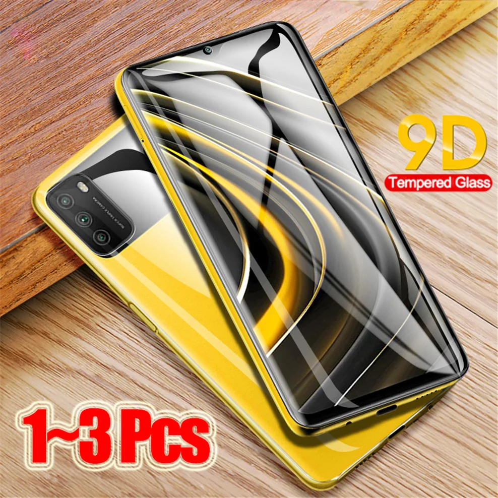 

1~3 pcs protective glass for poco-m3 screen protector poco m 3 xiaomi pocophone m3 tempered glass film poco m3 glass