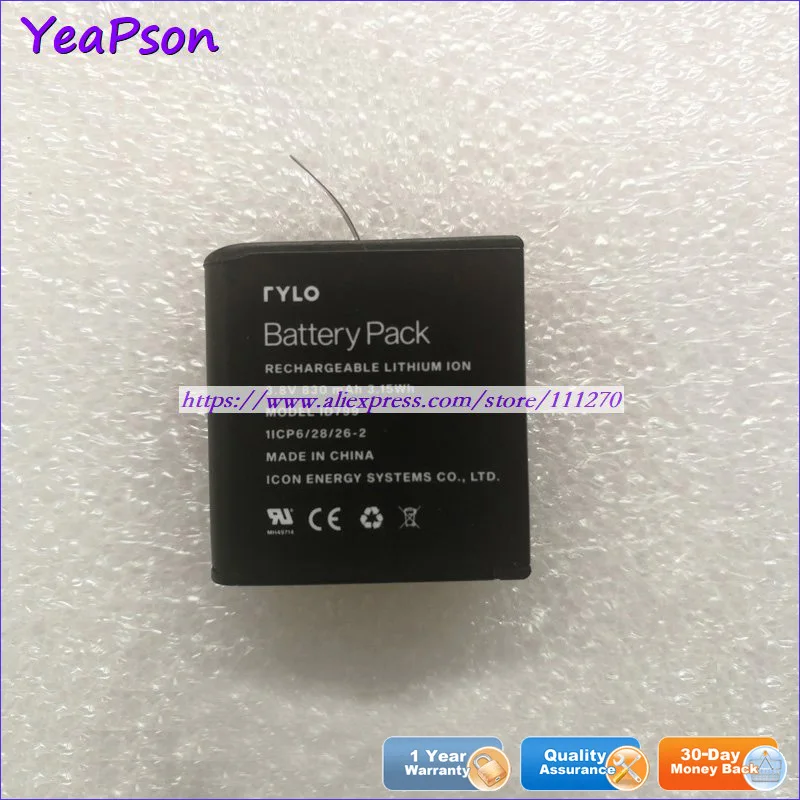 Yeapson 3 8 V 830mAh 3.15Wh подлинный ID799 Rylo литий ионный аккумулятор|Аккумуляторы для