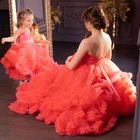 Шикарное фатиновое платье для матери и дочери, длинное платье, женское Тюлевое платье для фотосессии, платье для беременных