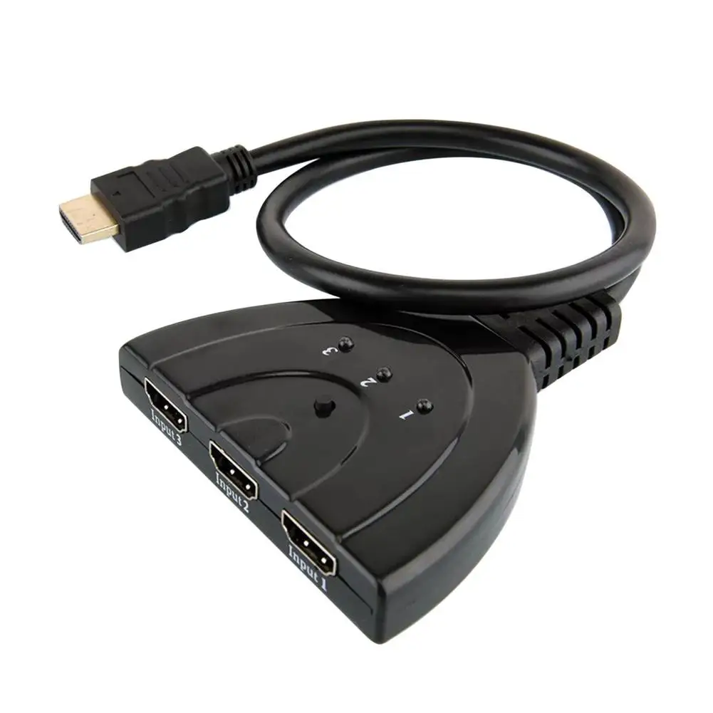 4K * 2K 3D Mini 3 порта HDMI-совместимый переключатель 1.4b сплиттер 1080P в 1 порт