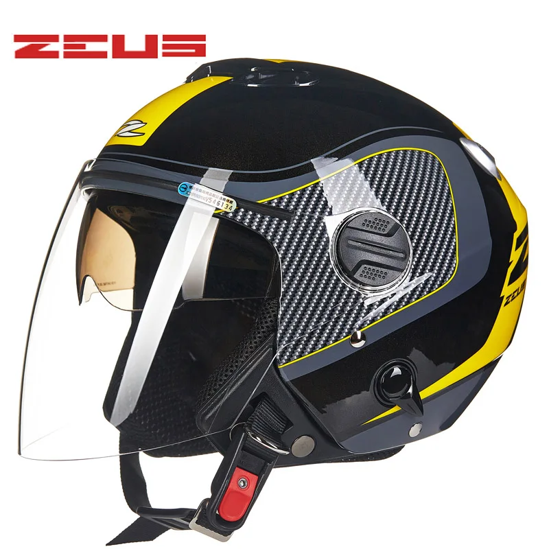 ZEUS мотоциклетный шлем с двойным козырьком четыре сезона съемная подкладка