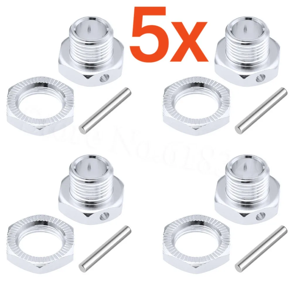 Оптовая продажа 5 компл./лот HSP 1/8 адаптер для шин колесная гайка 17 мм алюминиевые