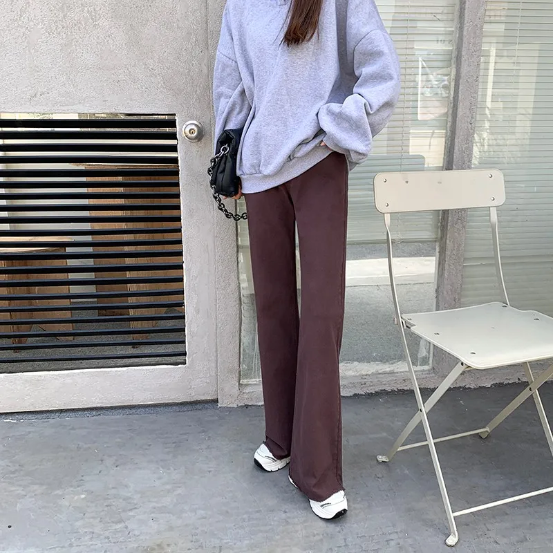 

GUUZYUVIZ Autumn Winter Wide Leg Jeans Woman High Waist Loose Korean Casual Pantalones Vaqueros Mujer