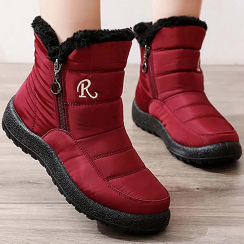 2020 женские ботинки для зимы водонепроницаемые ботильоны теплые зимние женская