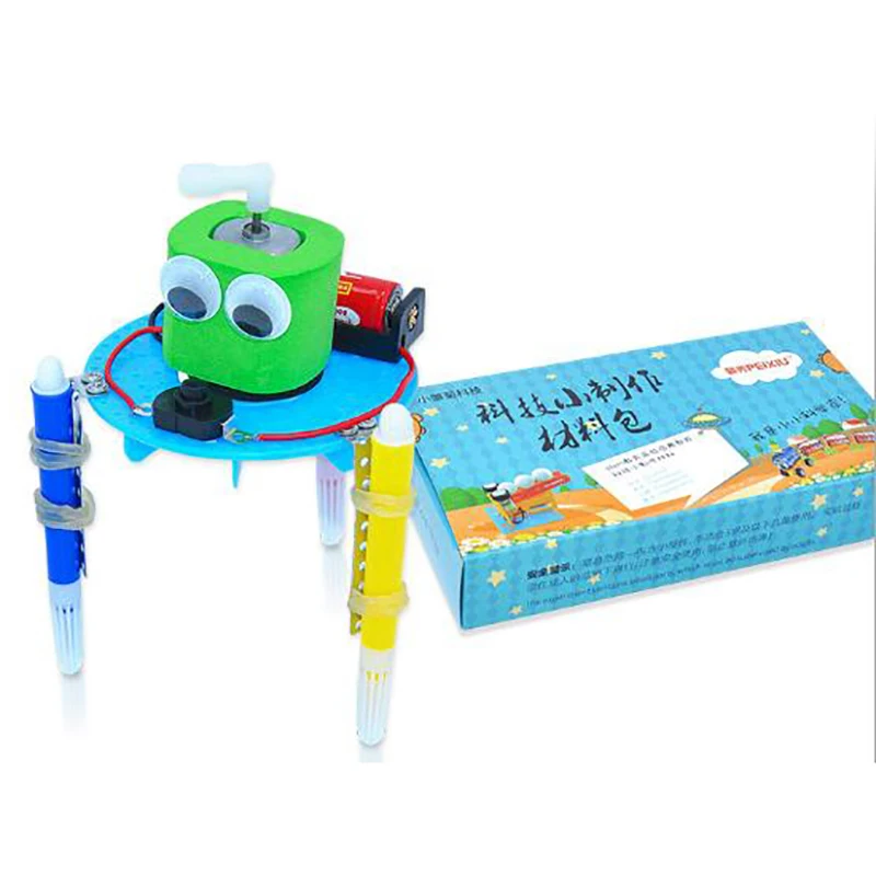 1PC Early Learning DIY Doodle Robot Technology Small Inventions Educational Toys | Игрушки и хобби