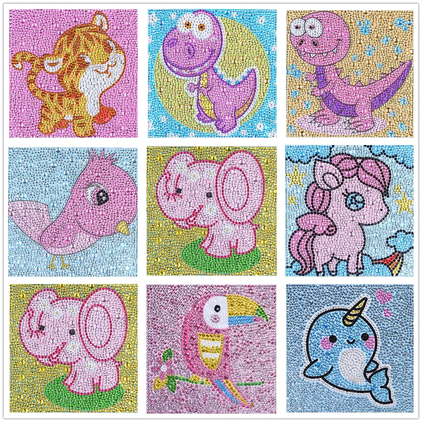 Набор для алмазной живописи сделай сам Детский вышивки стразами из смолы круглой