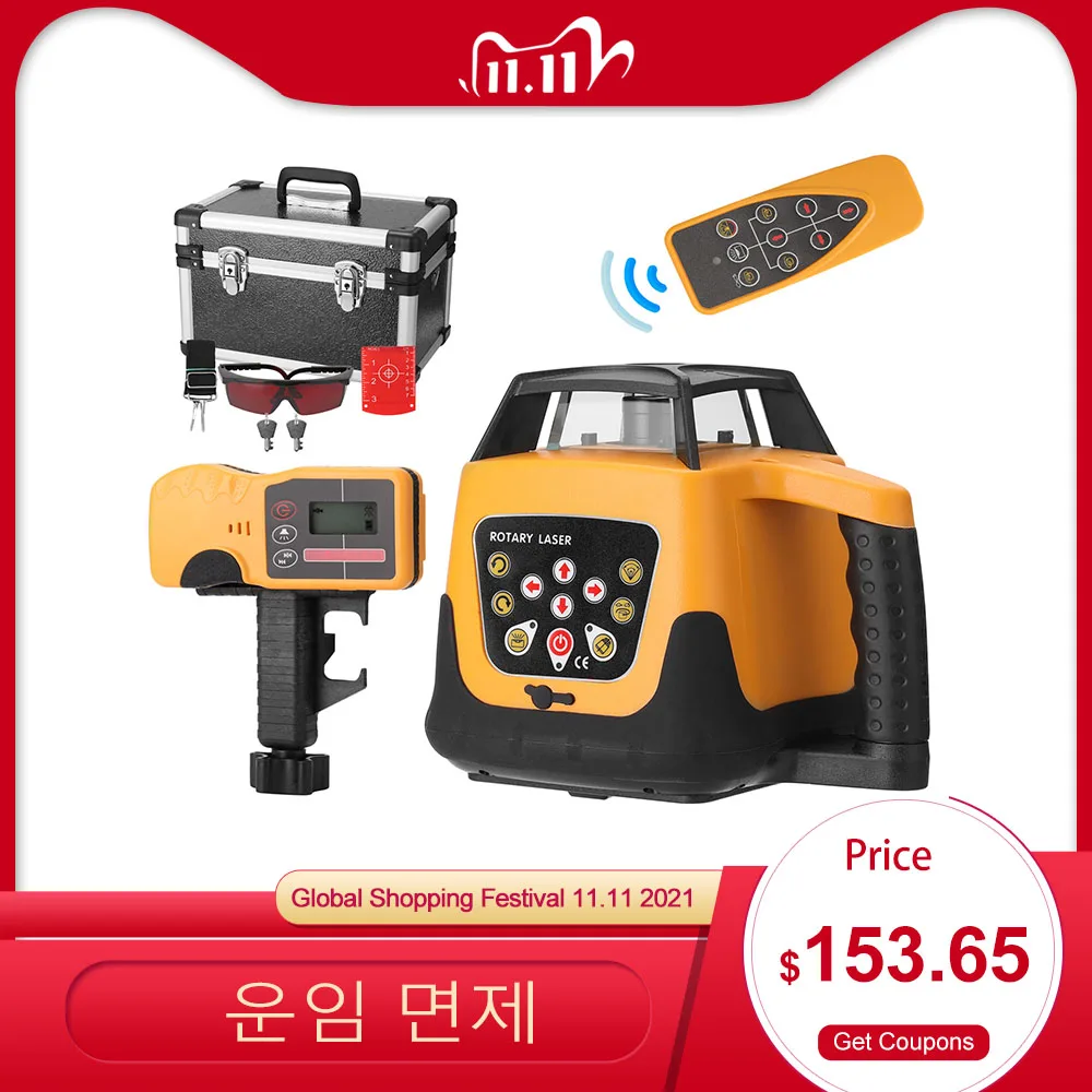 

635nm Red Line Automatic Self Levelling Machine 360° Speed Angle Adjustable 5 levels Laser Level 500m Measurement-Range