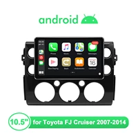 10 5 big scree android 10 car radio stereo multimedia apple carplay gps car intelligent system for toyota fj cruiser 2007 2014