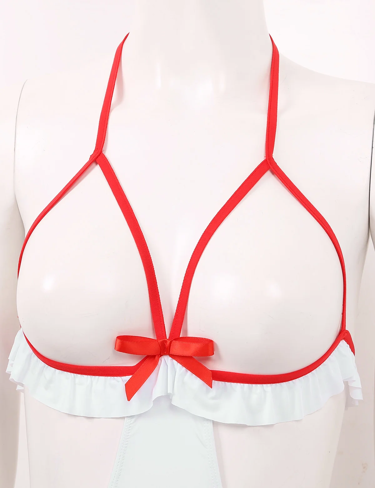 

Women Femme Mode Sexy Uniform Hollow Out Exotic Bodysuit Lingerie Seduction Underwear Jumpsuit Miss Nursing Erotic Costumes