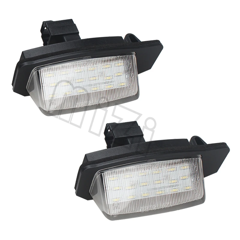 2x Светодиодный фонарь для номерного знака 18 светодиодный для Mitsubishi OUTLANDER 11/2006-8/2009/OUTLANDER XL(CW) 2006-2012 автомобильные аксессуары