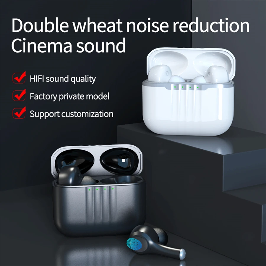 Беспроводные наушники J7 TWS Bluetooth 5 2 HIFI стерео ENC ANC с шумоподавлением Игровые