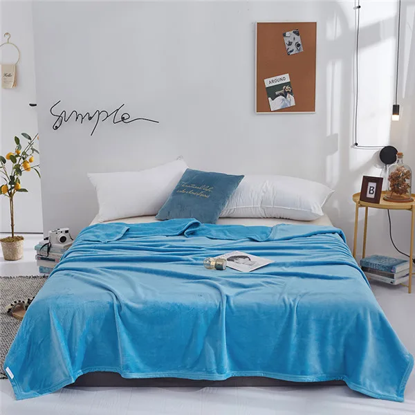 style13 Однотонные цветные одеяла модные Одеяла Твин Полный Королева Король одеяла мягкие пледы фланелевые одеяла на кровать/автомобиль/диван серый Европа ковры - Цвет: style13