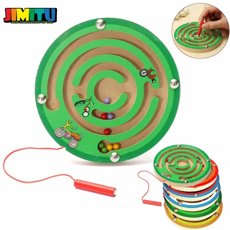 JIMITU детские круглые деревянные головоломки развивающие игрушки обучающие