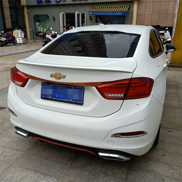 Спойлер для Chevrolet Cruze 2017-2018 спойлер из АБС-пластика YWK цветное заднее крыло