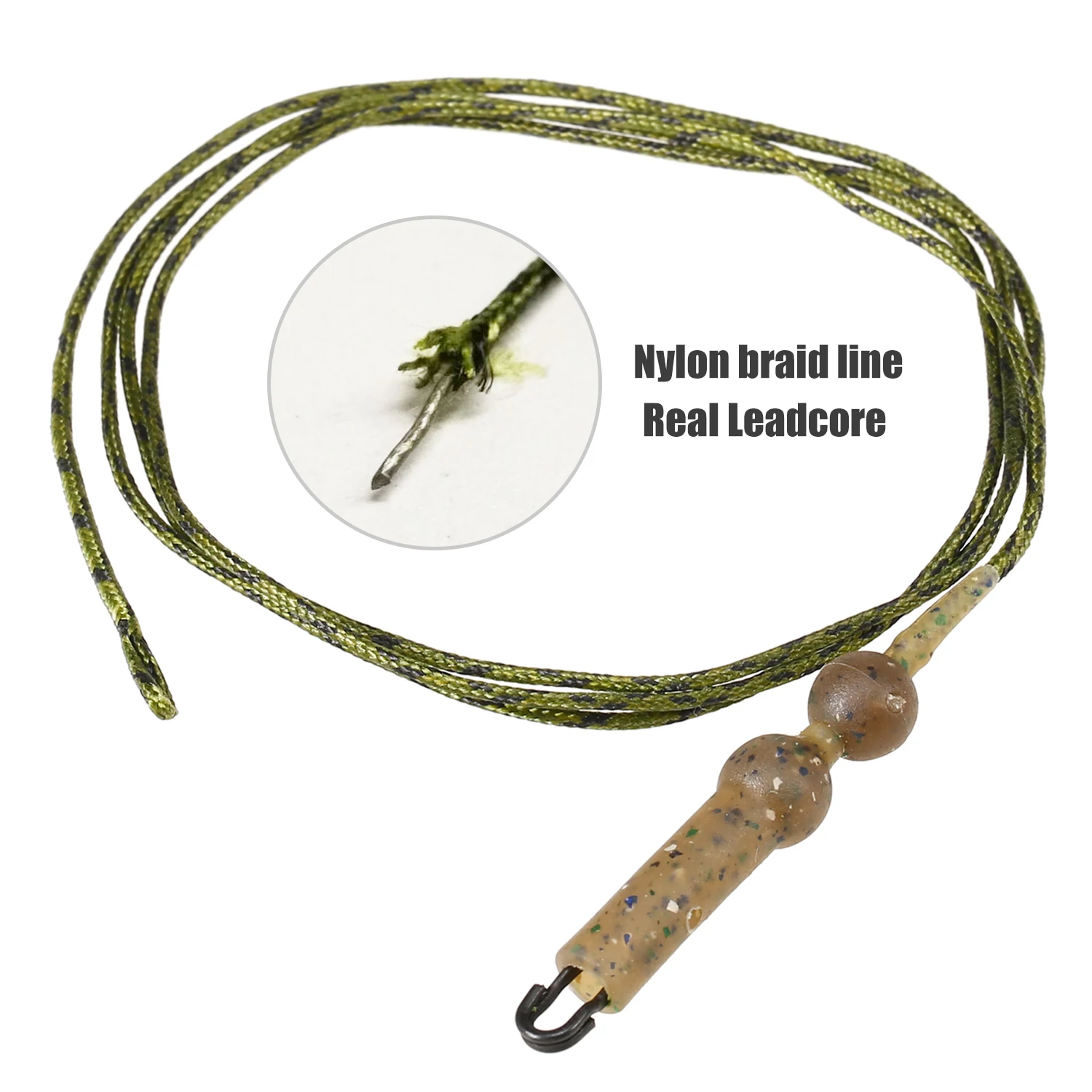 70 см рыболовная приманка для волос леска ловли карпа плетеная петля Вертлюг