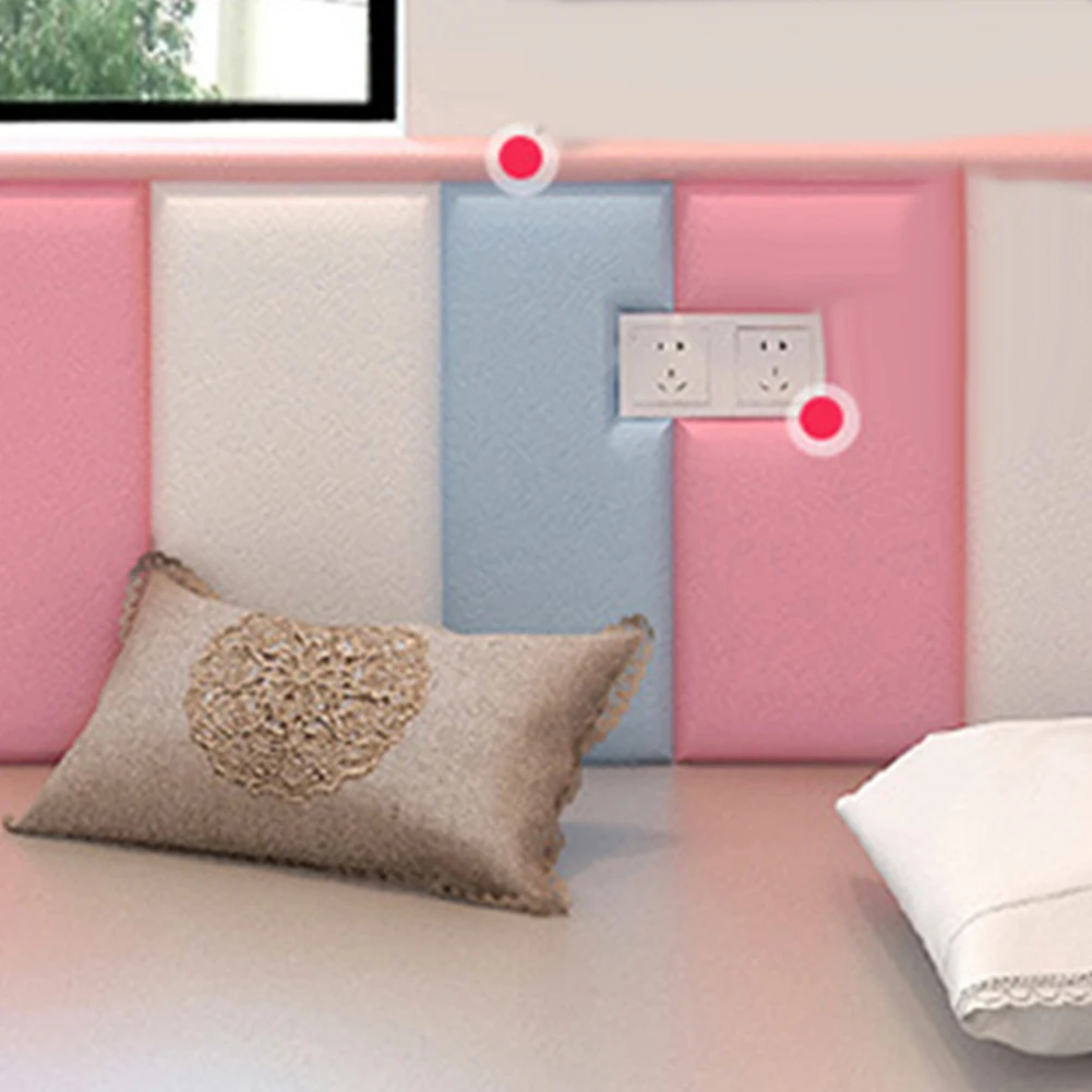 Alfombrilla de pared anticolisi&oacute;n para beb&eacute;, coj&iacute;n de espuma impermeable, autoadhesivo, protecci&oacute;n contra impactos, Color s&oacute;lido, 20x50cm, 1 ud.-1