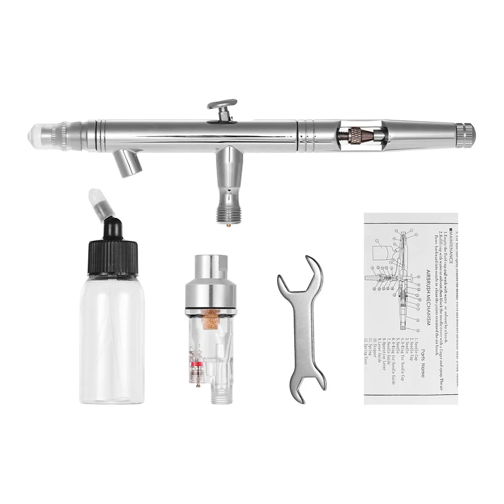 Портативный Аэрограф для макияжа с присоской набор двойным действием высокая