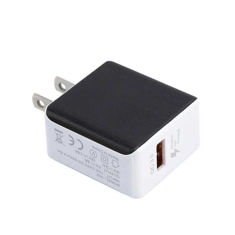 

USB Charger Quick Charge 3.0A Fast Charging Power Adapter Charger For Samsung iPhone 11 X XS XR 1 USB Ports Mobile Phone Charger