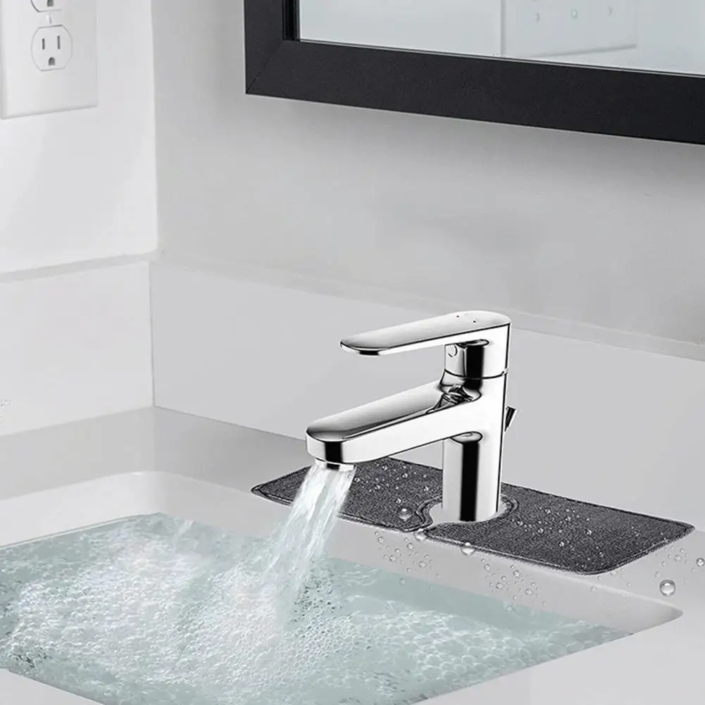 

Unique Tap Mat Lightweight Reusable Faucet Mat Practical Oil-proof Sink Counter Mat for Gifts Faucet Mat