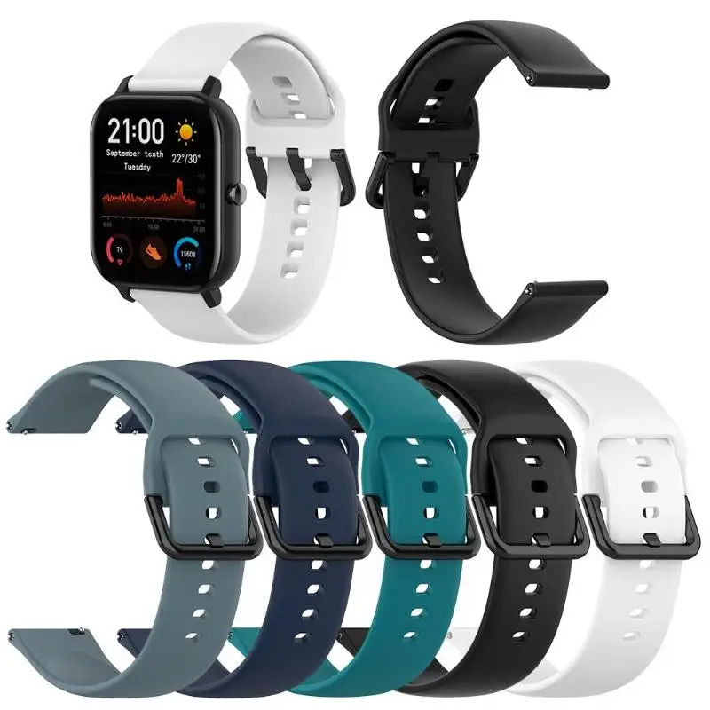 Силиконовый сменный Браслет для часов маленького размера Amazfit GTS Huami Mi Health Watch 20 см