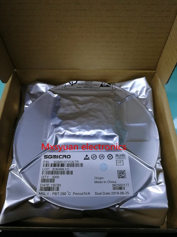 100 шт SGM 3157 YC6/TR SC70-6 YC6 SOT23-6 новый оригинальный SPDT аналоговый переключатель сигнала |