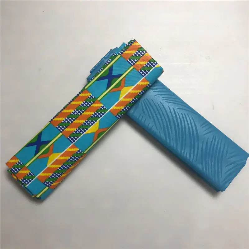 38 Полиэстер воск нигерийский Анкара Kente Ткань Chitenge Ghana воск для платья Африканский Kitenge принт ткань для ткани в 2+ 2 ярдов AW30 - Цвет: 38