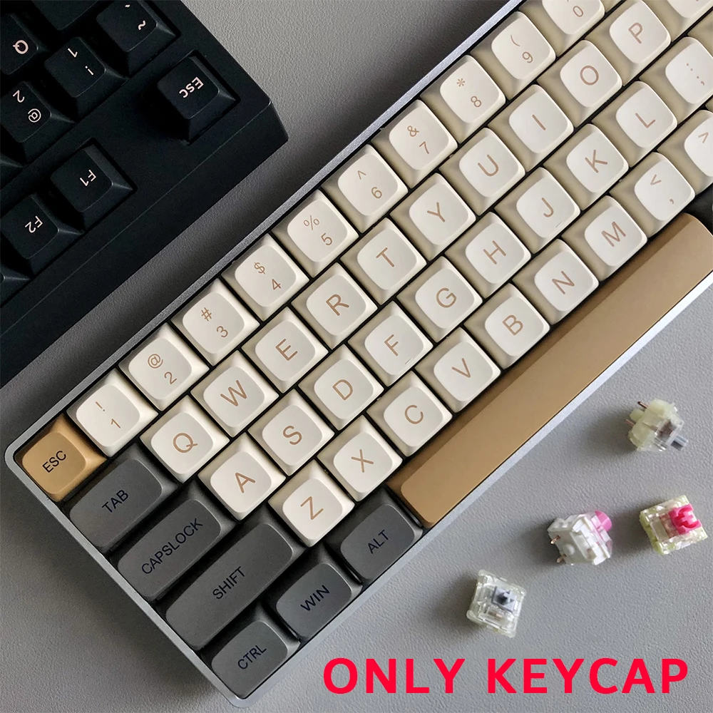 

125-key Shimmer Theme Keycaps PBT Sublimation XDA Highly Customized Mechanical Keyboard Keycaps Cherry MX Switch Round Keycaps