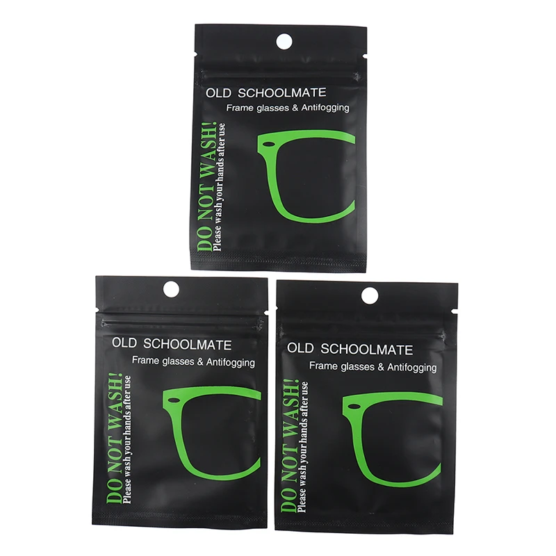 

5/10 pieces of reusable anti-fog glasses cleaning pre-wet lens defogger glasses wipe