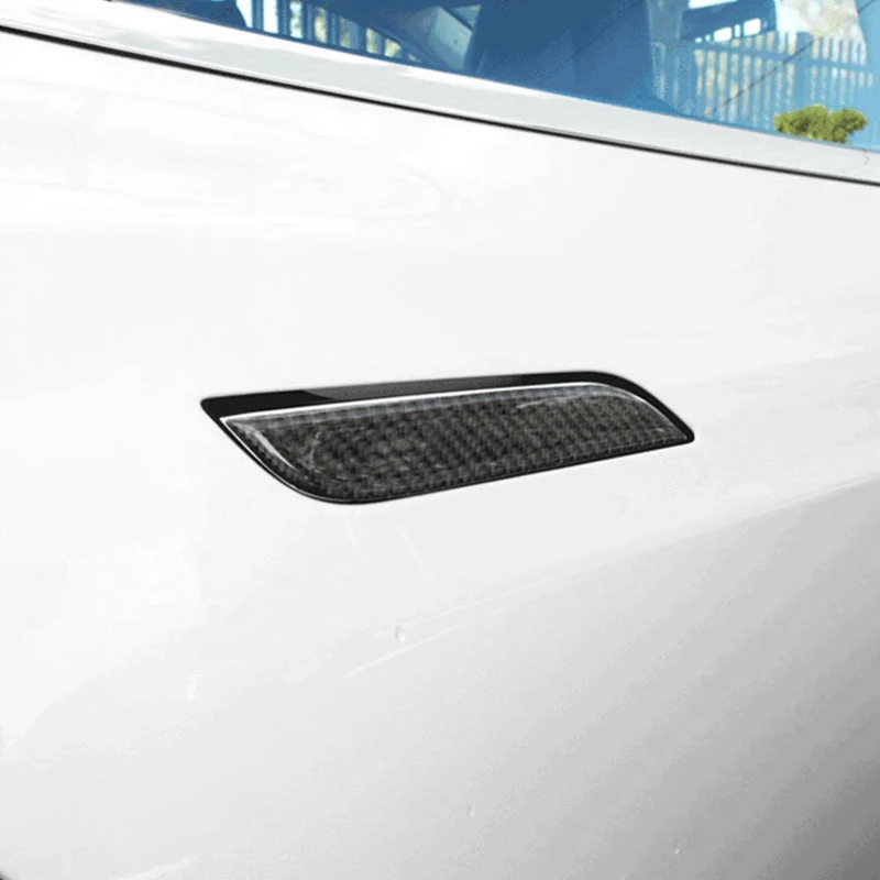 

Carbon Fiber Car Exterior Door Handle Cover Scratch Protector for Tesla Model S