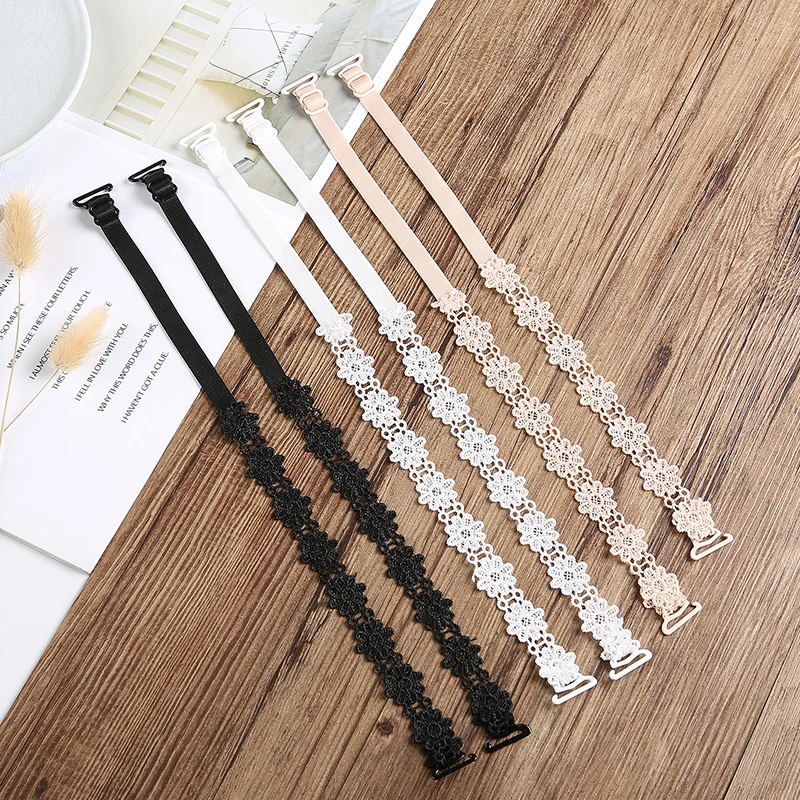 Регулируемая длина нескользящий плечевой ремень романтичное кружевное