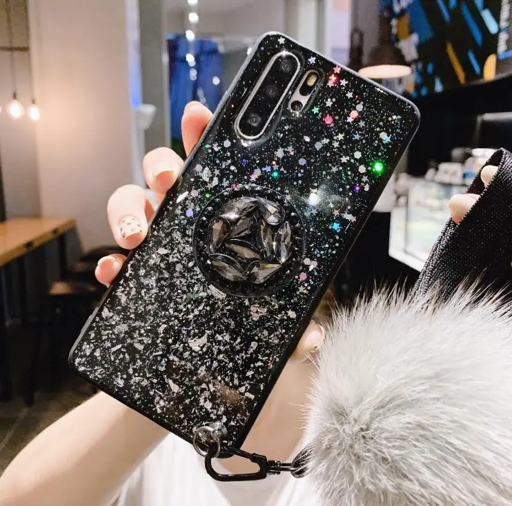 Чехол со стразами и блестками для xiaomi Red mi 7 Note 7, чехол для xiaomi mi 8 Lite mi 9 5X 6X mi X 2S MAX3 A2 LITE, чехол - Цвет: black with ball