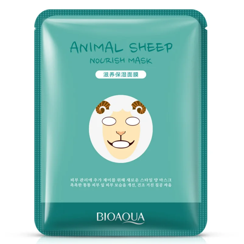 10 шт. животных мотивы Корея маска для лица горячая Распродажа увлажняющая Лист