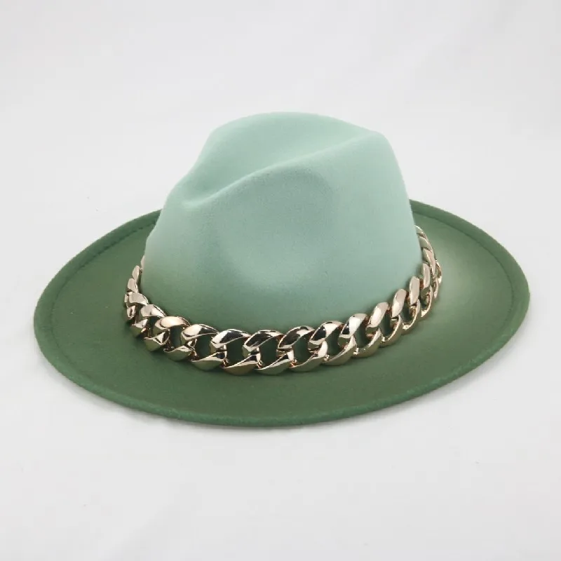 

шапка женская шляпа женская шапка шляпа шапка мужская Шляпа Fedoras с градиентом для женщин, Повседневная Панама фиолетового цвета с широкими ...