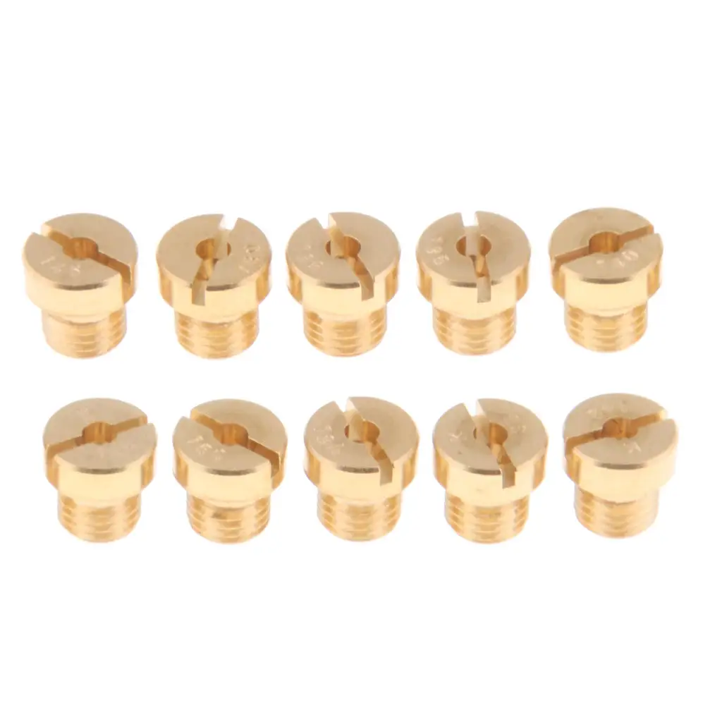 

10x M6-8 Main Jet Injectors Nozzle Kit for Carburetor Motorbike Buggy Go Karts