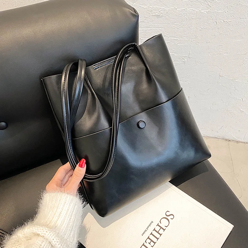 

Winter Large Capacity Composite Bucket Bags PU Leather for Women Bags Ladies Shoulder Bags Girls Handbags Purses Female Bolsos