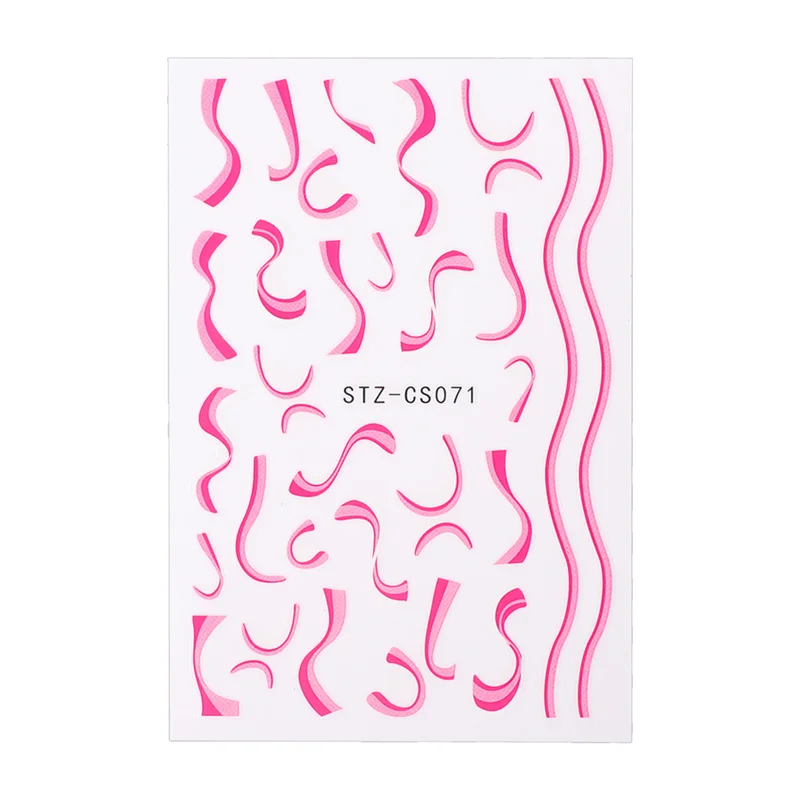 1 шт. абстрактная наклейка для ногтей с принтом в виде коровы | Красота и здоровье