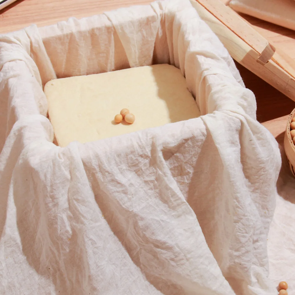 

2pcs Cotton Cheesecloth Reusable Nut Milk Bag Strainer Fine Mesh Strainer Cold Brew Coffee Water Filter Skims Spinner Skimmer