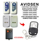 AVIDSEN 100400 104505 100500 400600 фиксированный код 433,92 МГц пульт дистанционного управления 433 МГц