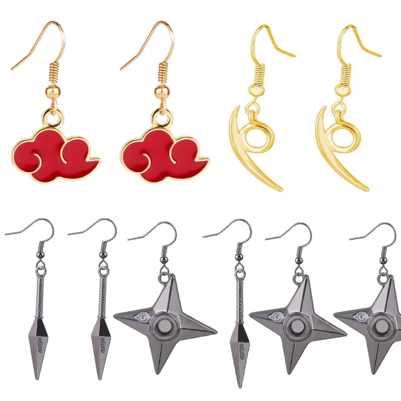 Серьги с красным облаком аниме ювелирные изделия подарки | Украшения и